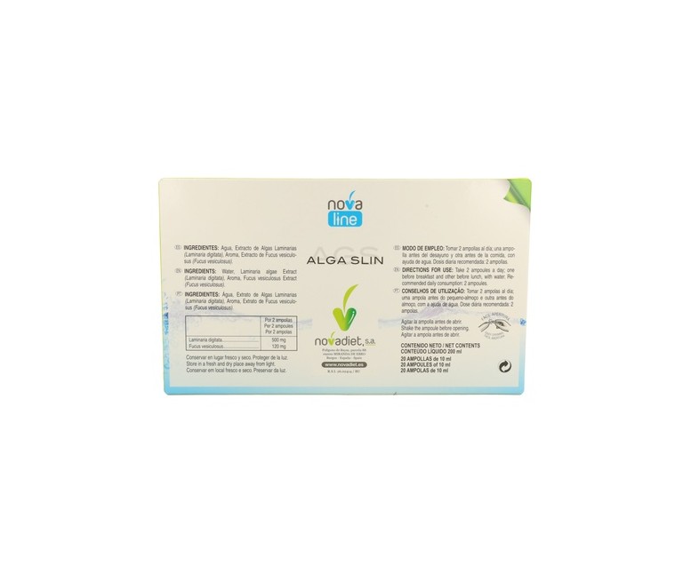 Alga Slin 20 ampollas Nova Diet