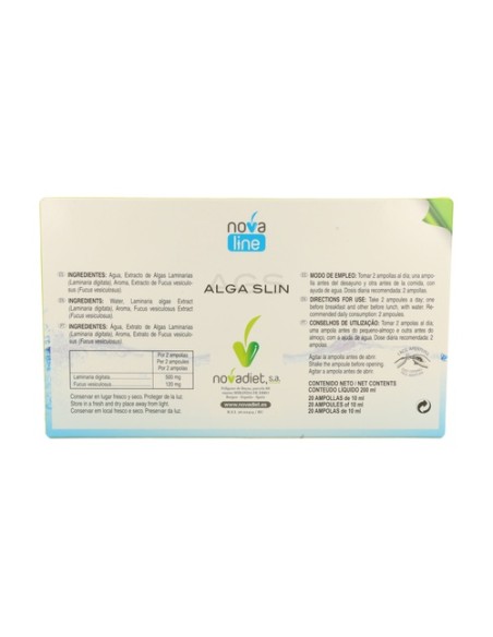 Alga Slin 20 ampollas Nova Diet
