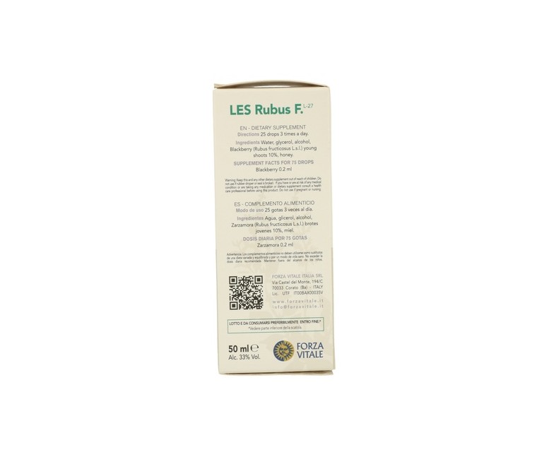 LES Rubus Fructicosus 50 ml Forza Vitale