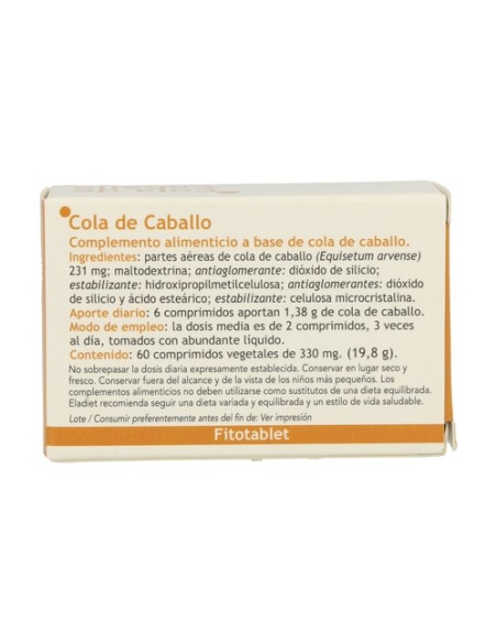 Cola de Caballo 60 comprimidos de 515mg Eladiet