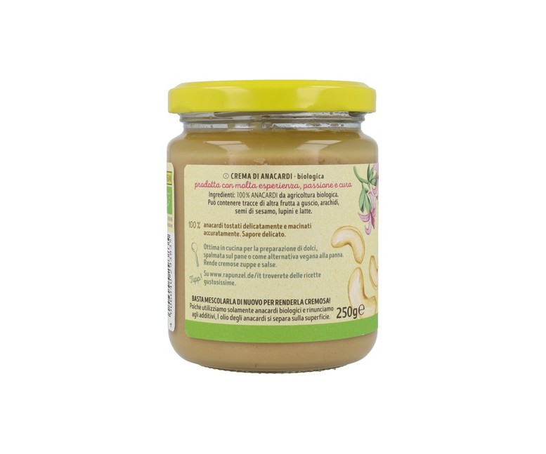 Crema anacardos 250 g de crema Rapunzel