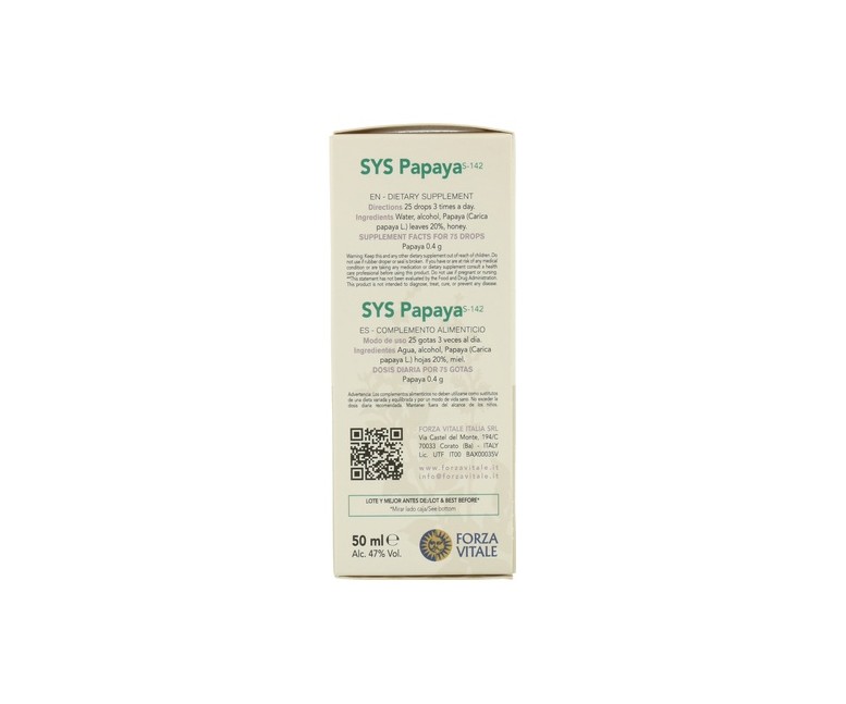 SYS Papaya 50 ml Forza Vitale