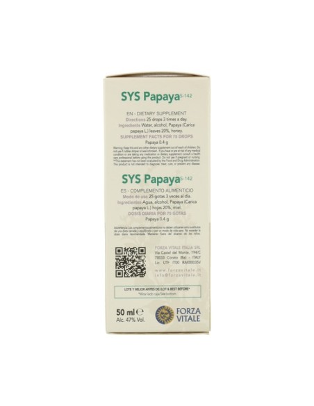 SYS Papaya 50 ml Forza Vitale
