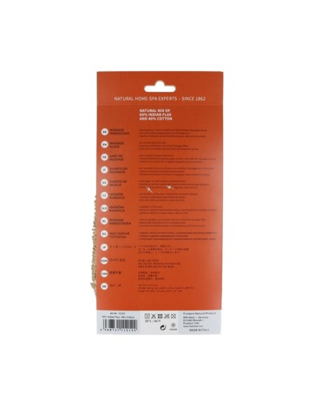 Guante corporal de lino grueso natural 1 unidad Forsters