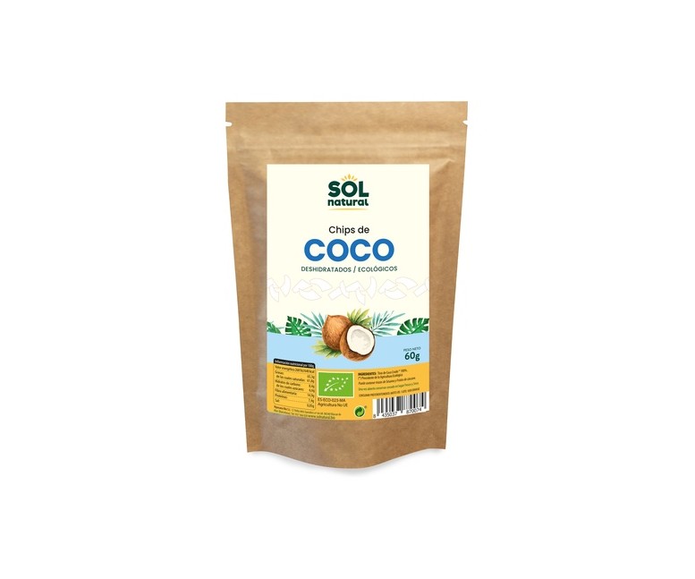 Chips de coco deshidratado Sri Lanka Bio 60 g Sol Natural