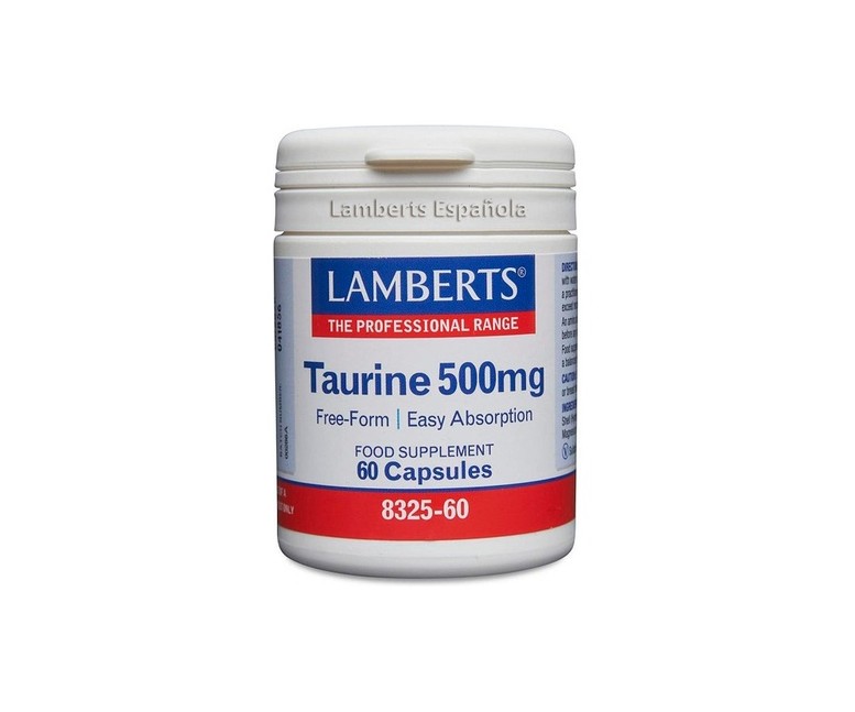 Taurina 60 cápsulas de 500mg Lamberts