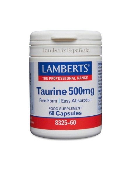 Taurina 60 cápsulas de 500mg Lamberts