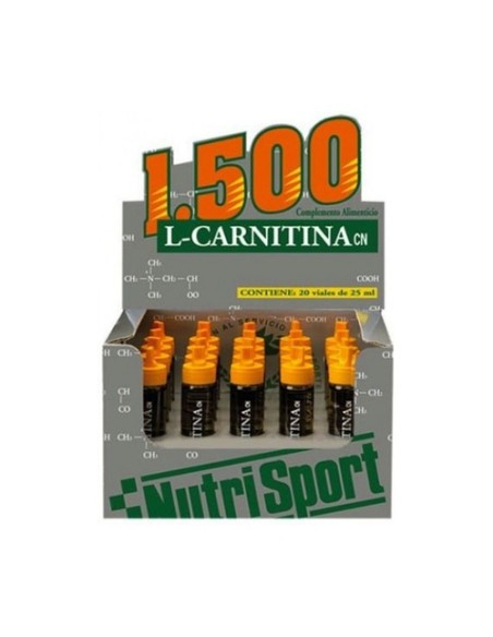 L Carnitina 1500 Fresa 20 ampollas Nutrisport