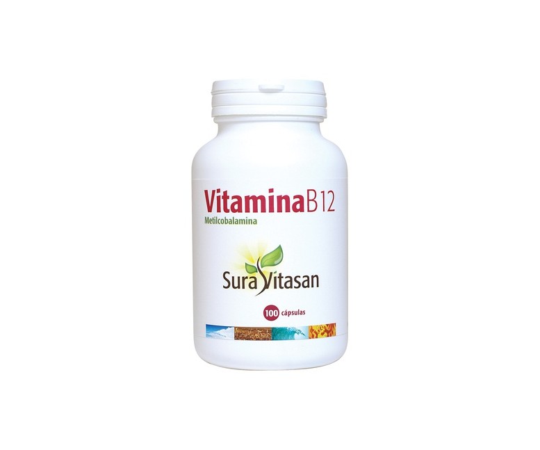 Vitamina B12 (Metilcobalamina) 100 cápsulas Sura Vitasan