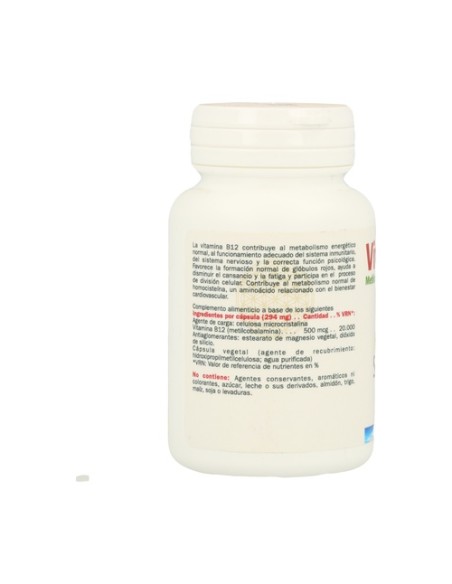 Vitamina B12 (Metilcobalamina) 100 cápsulas Sura Vitasan