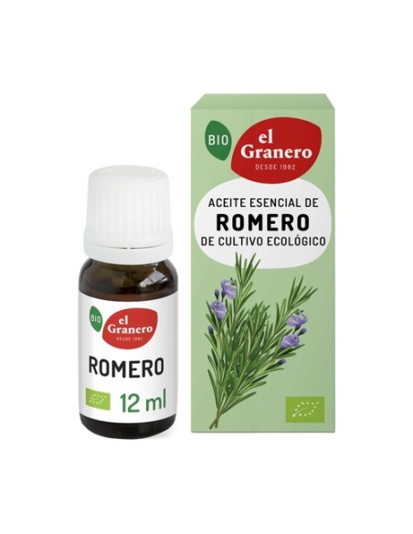 Aceite Esencial de Romero Bio 12 ml de aceite esencial El Granero Integral