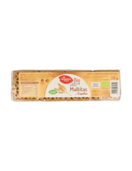 Galletas Maltitas BIO 175 g (Espelta) El Granero Integral