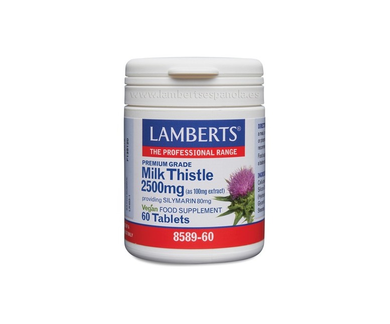 Cardo mariano 2500 mg 60 tabletas Lamberts