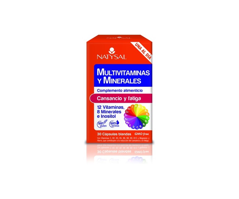 Multivitaminas y minerales 30 cápsulas Natysal