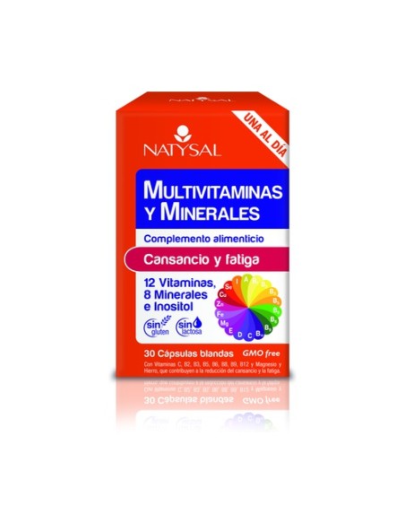 Multivitaminas y minerales 30 cápsulas Natysal