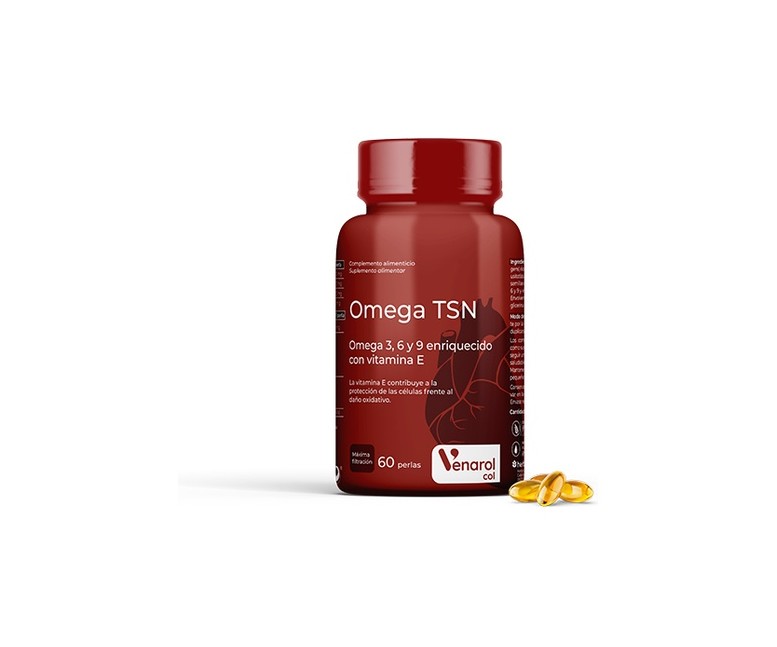 Omega TSN (Omega 3,6 y 9 con Vitamina E) 60 perlas de 1398mg Herbora