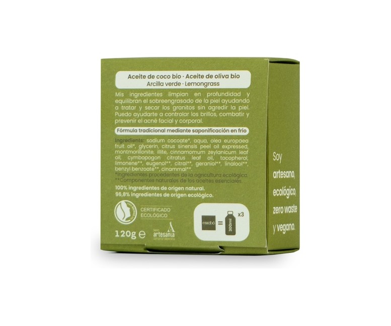Essabo jabón piel grasa y acne Eco 120 g Essabo