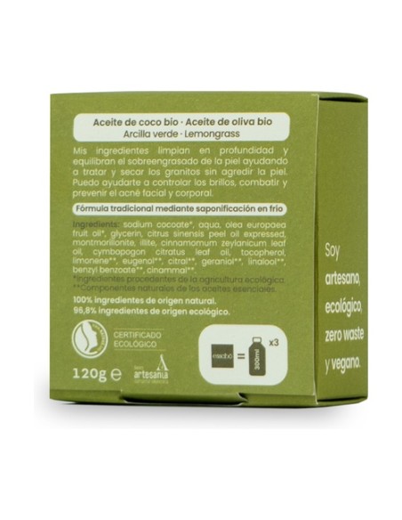 Essabo jabón piel grasa y acne Eco 120 g Essabo