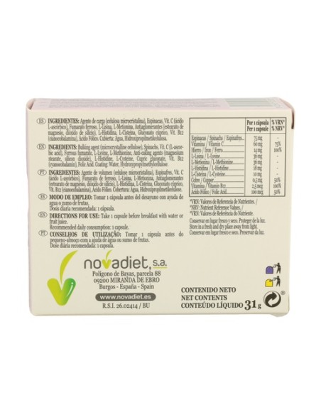 Fercu 60 cápsulas Nova Diet