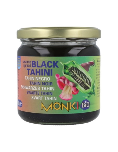 Tahin de sésamo negro Bio sin sal 330 g Monki