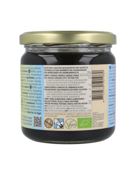 Tahin de sésamo negro Bio sin sal 330 g Monki