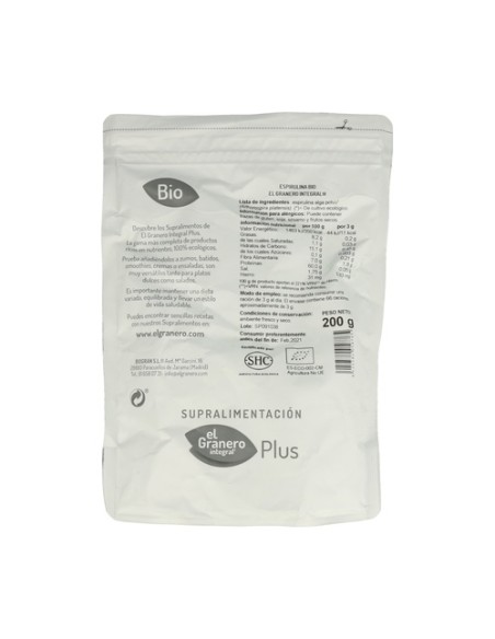 Espirulina Superalimento Bio 200 g El Granero Integral