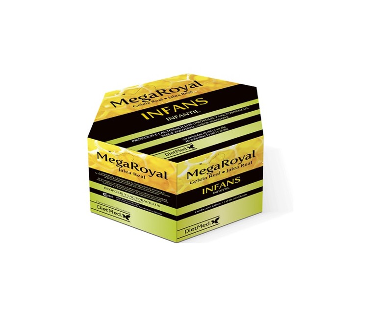 Jalea Mega Royal Infans 20 ampollas de 15ml Dietmed