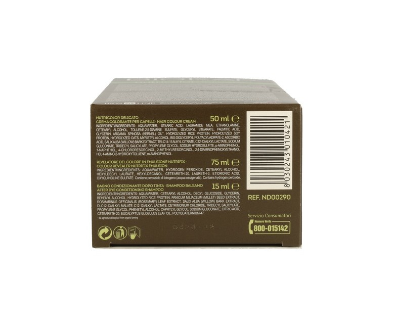 Tinte Nutricolor Delicato Castaño Oscuro Chocolate 2.9 140 ml (Castaño oscuro) Biokap