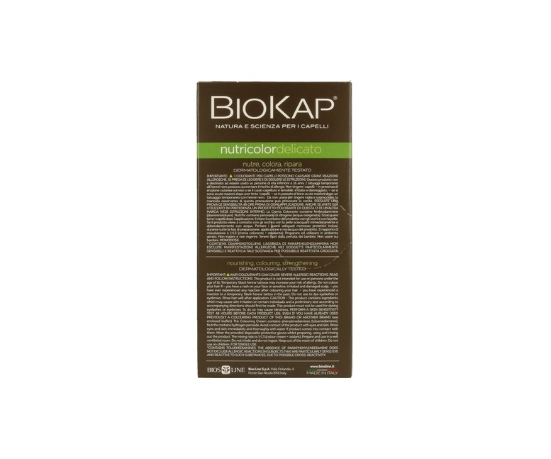 Tinte Nutricolor Delicato Castaño Oscuro Chocolate 2.9 140 ml (Castaño oscuro) Biokap