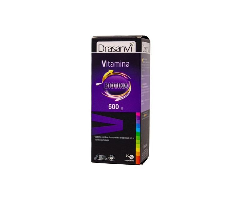 Vitamina H 500µg biotina 90 comprimidos Drasanvi