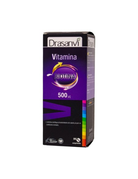Vitamina H 500µg biotina 90 comprimidos Drasanvi
