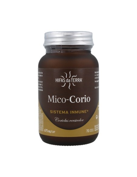 Mico Corio - sistema inmune 70 cápsulas vegetales de 675mg Hifas da Terra