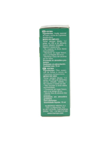 Aceite Esencial de Ciprés 15 ml MARNYS®