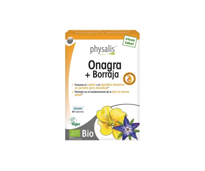Onagra y Borraja Bio 60 cápsulas Physalis