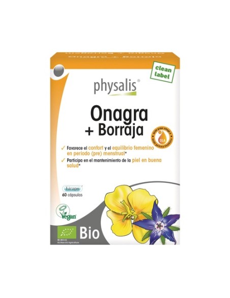 Onagra y Borraja Bio 60 cápsulas Physalis