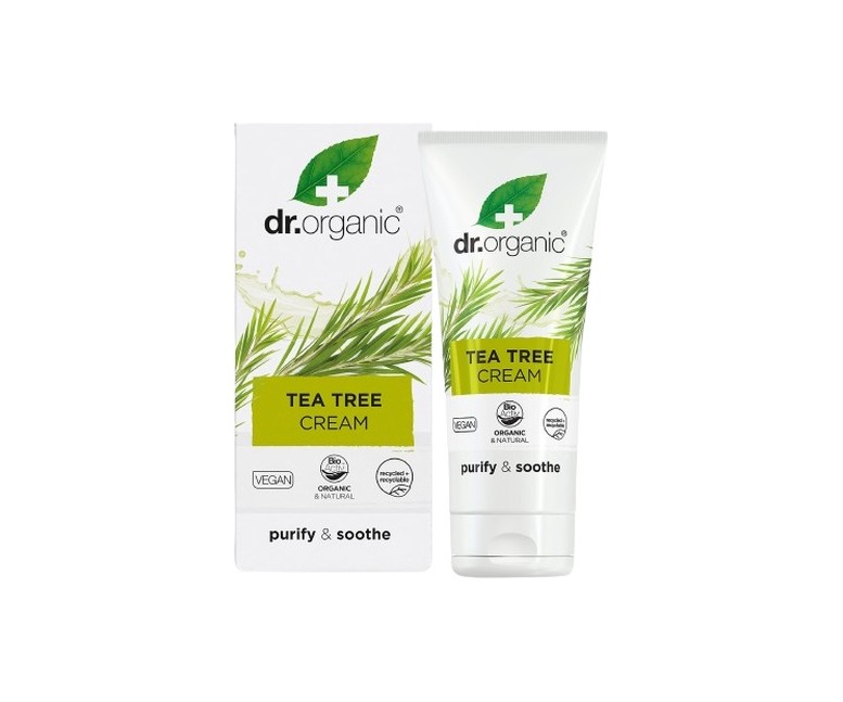 Crema antiséptica Arbol de Té - piel grasa 50 ml de crema Dr. Organic