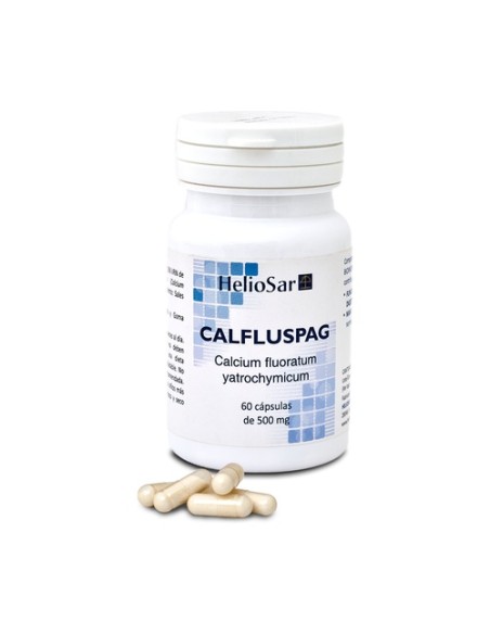 Calfluspag fluorato de calcio 60 cápsulas de 500mg Heliosar