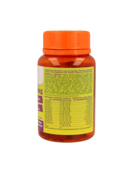 Gominolas Multivitaminadas 14 Vit + 22 Frutas y Verduras 60 gominolas Pediakid
