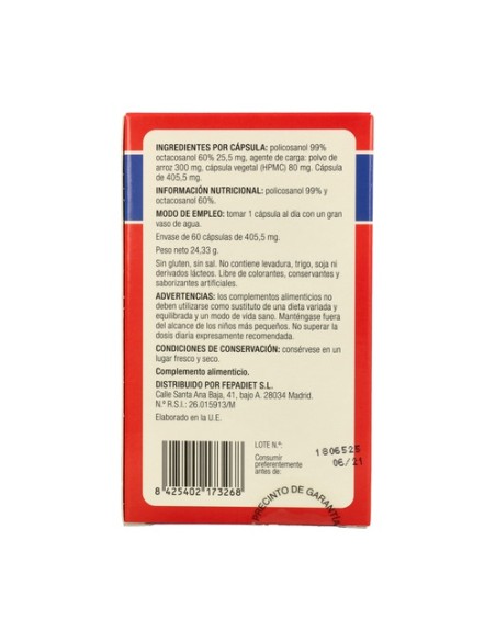 Policosanol 60 cápsulas Fepa