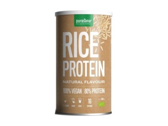 Proteína de arroz en polvo vegana y bio con sabor natural