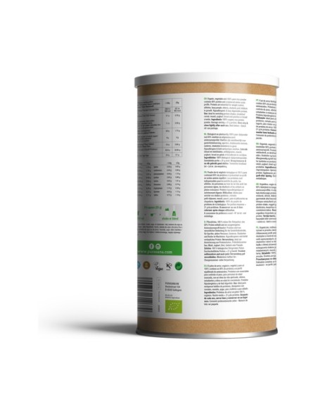 Proteína de arroz en polvo vegana y bio con sabor natural 400 g de polvo Purasana