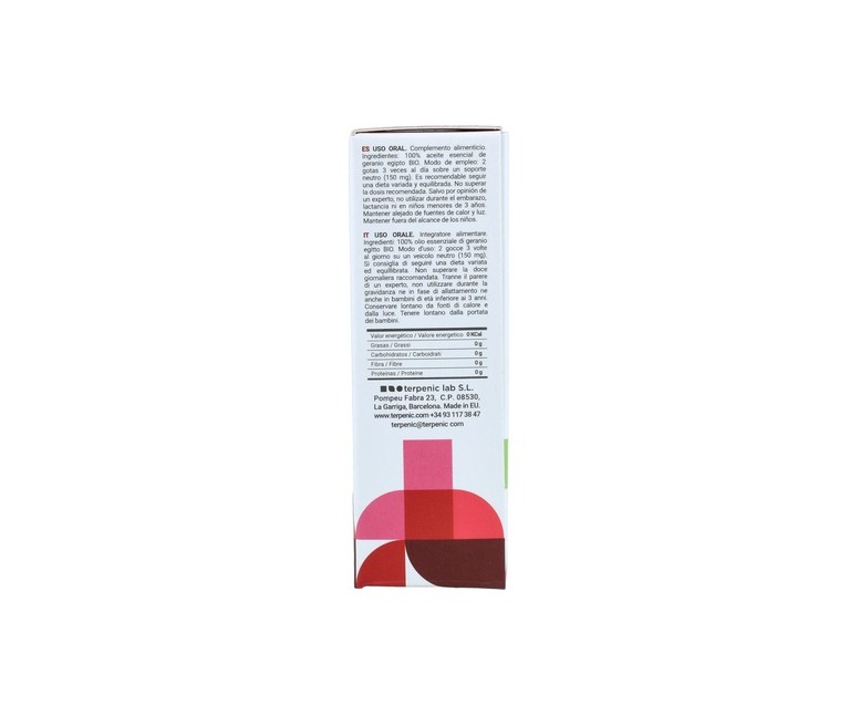 Aceite Esencial Geranio Bio 10 ml de aceite esencial Terpenic