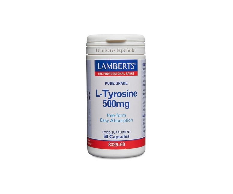 L-Tirosina 60 cápsulas de 500mg Lamberts