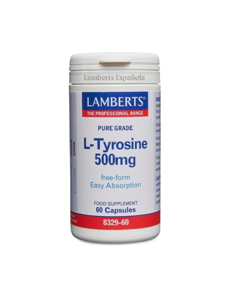 L-Tirosina 60 cápsulas de 500mg Lamberts