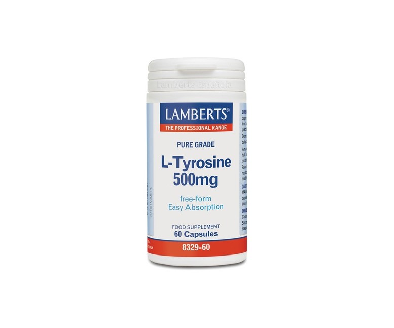 L-Tirosina 60 cápsulas de 500mg Lamberts