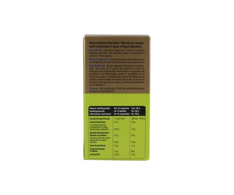 Espirulina Bio 180 comprimidos Marcus Rohrer