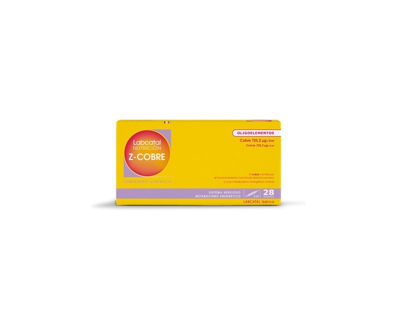 Zinc-Cobre 28 ampollas de 2ml Labcatal