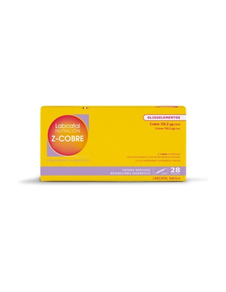 Zinc-Cobre 28 ampollas de 2ml Labcatal