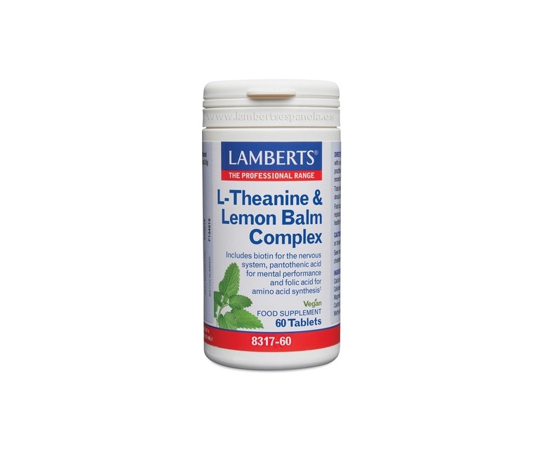 Complejo de teanina y bálsamo de limón 60 tabletas Lamberts