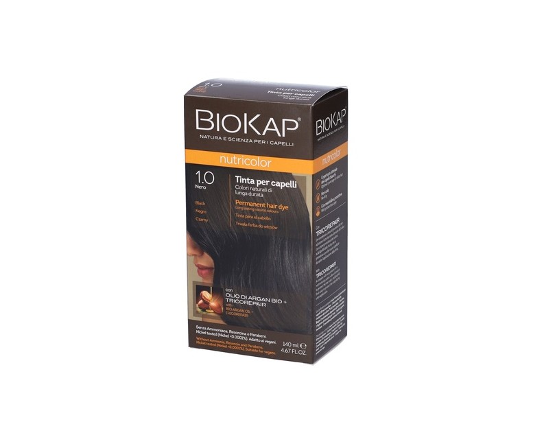 Tinte Nutricolor Negro 1.0 140 ml (Negro) Biokap